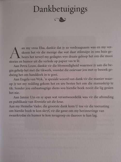 Kronieke uit die Koue :  Ware vertellings uit Sutherland : Gerrit Palmietfontein