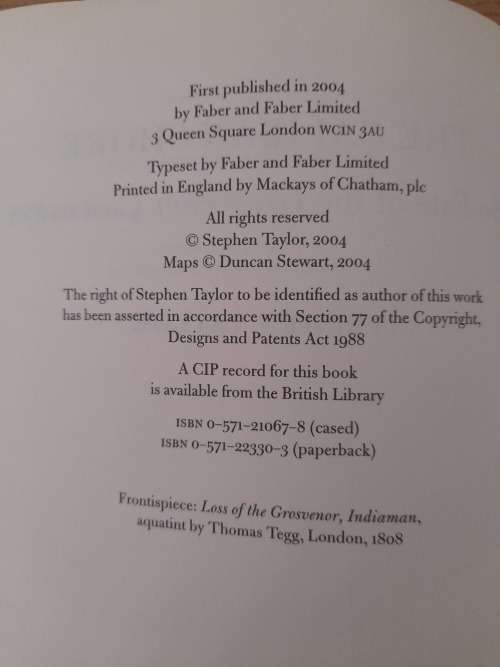 The Caliban Shore : The Fate of the Grosvenor Castaways : Stephen Taylor