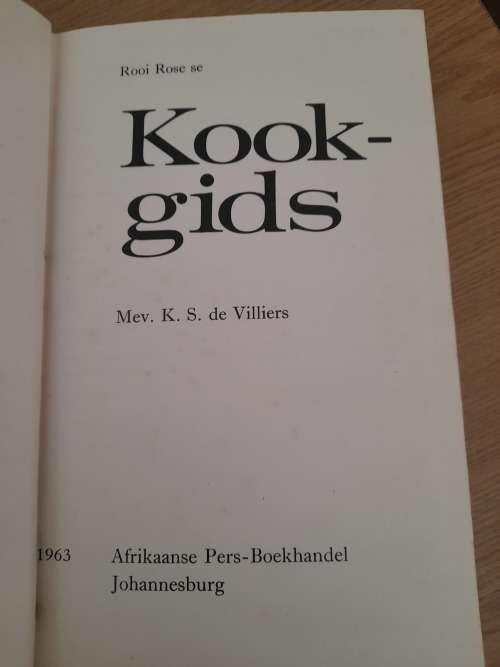 Rooi Rose se Kookgids : K.S. de Villiers