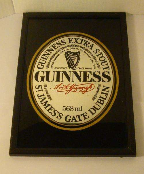 Guinness Extra Stout, St, James's Gate, Dublin, Bar Mirror