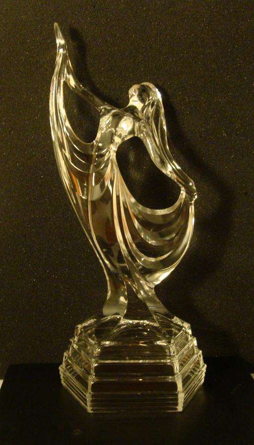 Art Deco , Large,  Crystal Figurine