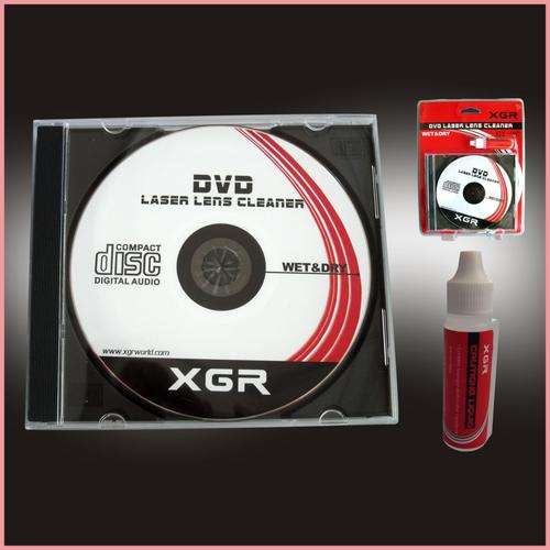 LASER LENS CLEANER (WET & DRY) WITH LIQUID CLEANER FOR ANY OPTICAL DRIVE, CD/DVD PLAYER ETC