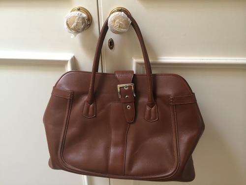 Tods Large Oversize Brown Leather