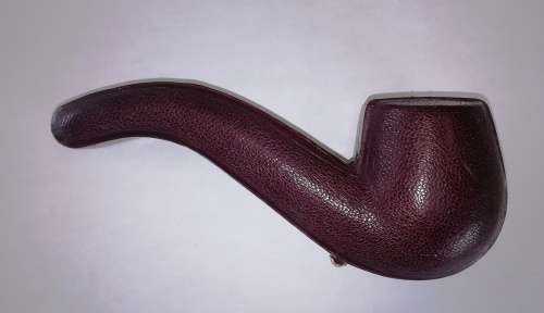 RARE AND COLLECTABLE SILVER MOUNTED SMOKING PIPE CIRCA 1902 WITH FITTED CASE