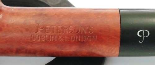 RARE VINTAGE PETERSON PRE-REPUBLIC DUBLIN AND LONDON SMOKING PIPE (CIRCA 1940-1949) + PIPE SOCK