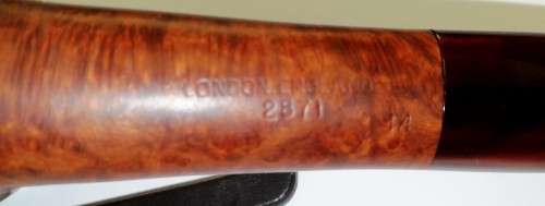 Vintage collectable GBD London made Autumn Gold Zulu shape smoking pipe (pre-Cadogan era)