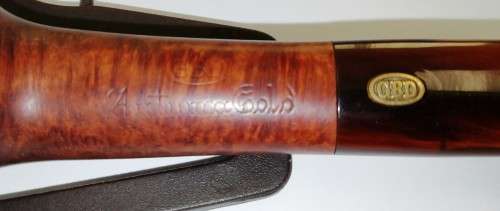 Vintage collectable GBD London made Autumn Gold Zulu shape smoking pipe (pre-Cadogan era)