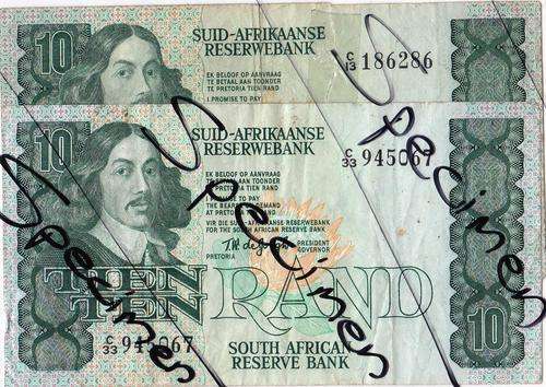 2 x R10 TW DE JONGH AT FACE VALUE +10% VARIETY OF GRADES