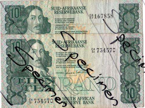 2 x R10 GPC DE KOCK AT FACE VALUE +10% VARIETY OF GRADES