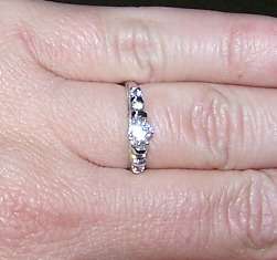 1/2ct DIAMOND ENGAGEMENT RING in 14KT White Gold