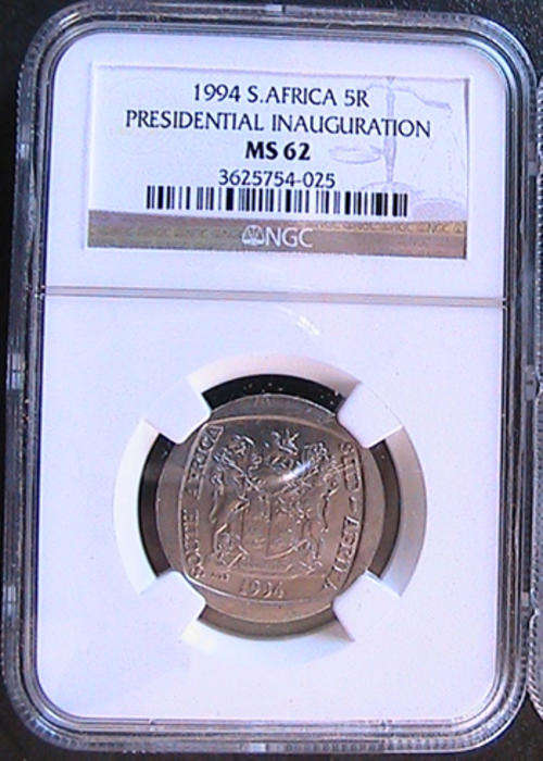 MS62 - NGC GRADING - 1994 INAUGURATION R5 COIN - BID PER COIN
