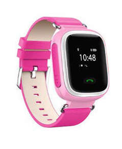 Kids GPS Smart Watch With Colour LCD. Pink&White