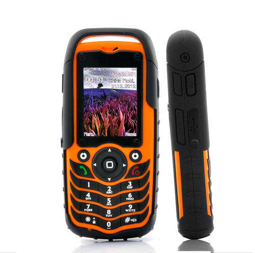 Rugged Design Mobile Phone "Fortis" - Dustproof, Shockproof, Waterproof, Quad Band GSM, Dual SIM