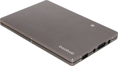 baobab 20,000mAh/3.7V UNIVERSAL EXTERNAL LAPTOP BATTERY for 12V/16V/19V NOTEBOOK with 8 TIPS & USB 5