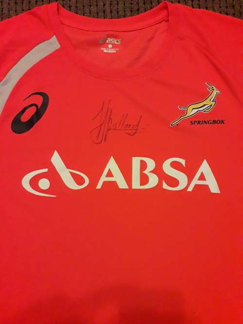 Handre Pollard's Training Shirt Signed
