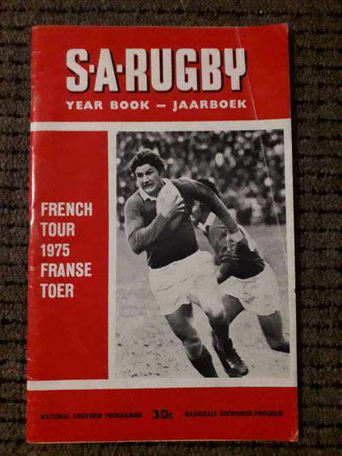 SA Rugby Year Book - French Tour - 1975