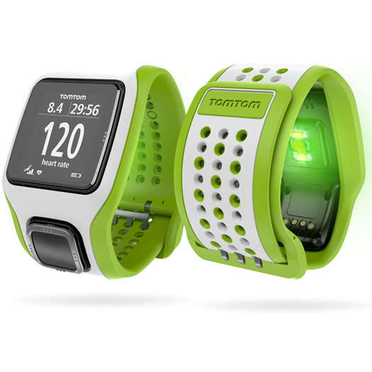 TomTom Runner Cardio GPS Watch | Green & White