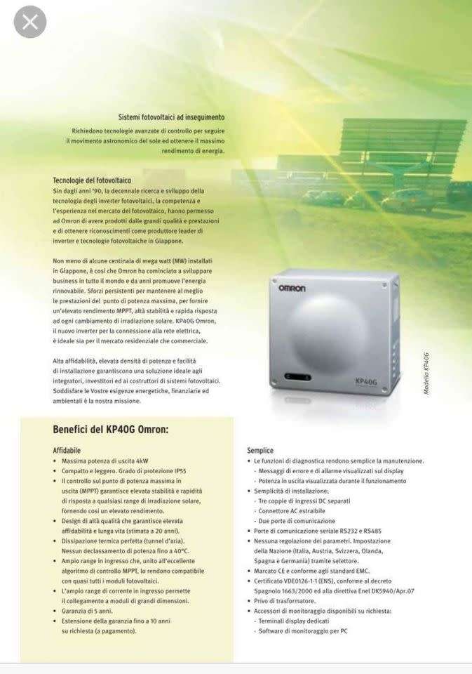 Omron KP40G 4kw inverter