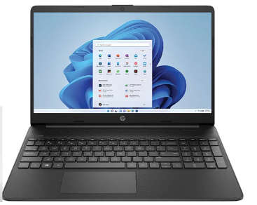 HP 15 Intel Core i3 Laptop 16GB RAM 256GB SSD - Black