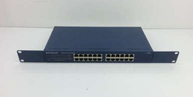 Netgear ProSafe 24 Port 10/100 Switch JFS524 v2 w/ RACK EARS