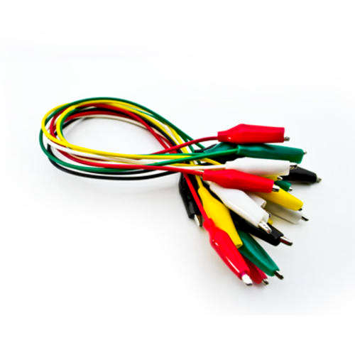 Crocodile clips - 50cm each - 10pcs