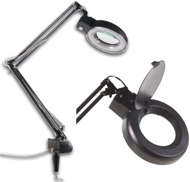 Lamp with magnifying glass - On Special