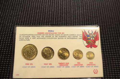 Ultra Rare uncirculated PERU, coin set