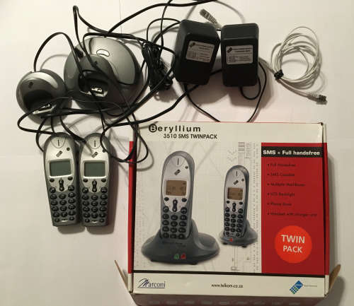 Telkom Beryllium Wireless Handset x 2