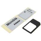 Micro Sim Card to Standard Sim Card Adapter (Black) -- Free shipping