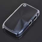 Protective Plastic + Aluminum Backside Cover for BlackBerry 8520 - Black