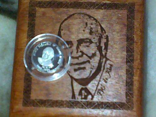 PLATINUM 1/10oz F W DE KLERK IN WOODEN BOX###CRAZY R1 ####