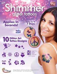 Shimmer Glitter tattos - Last up to 7 Days