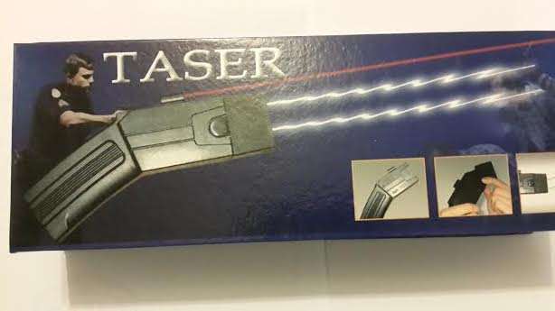 80 000V TASER. Works within 5 meters