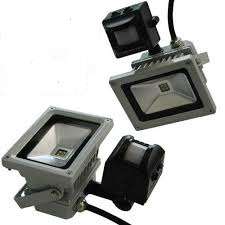 10 W  LED Flood Light. with motion sensor
