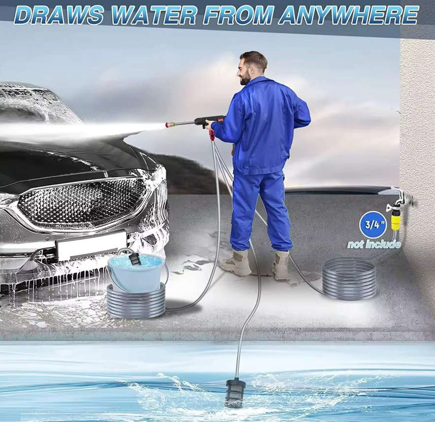 High pressure wireless cleaning gun