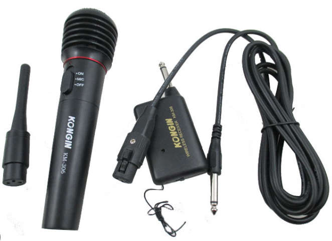 Wireless handheld microphone
