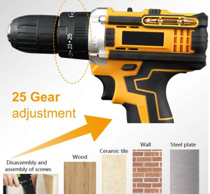 24 piece 12V Cordless Rechargeable Drill set