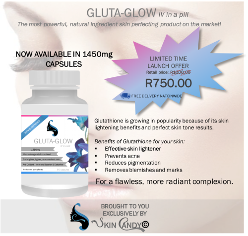 GLUTA-GLOW iv in a pill - best skin lightening product on the market!