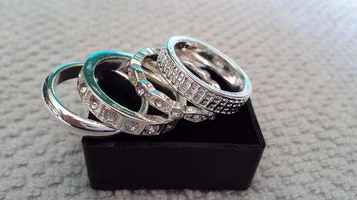 Silver stacking rings