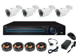 CCTV AHD 4 Channels CCTV Kit Camera IR outdoor. 3G Remote View With 1TB Hard Drive