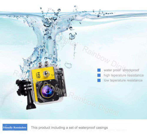 Sports Camera 1080P Full HD H.264 (Water Proof 30M)