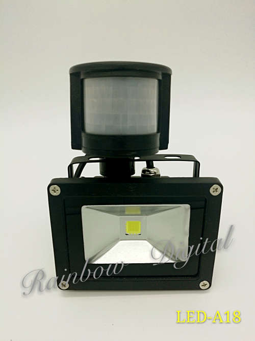 10W LED Floodlight With Motion Sensor