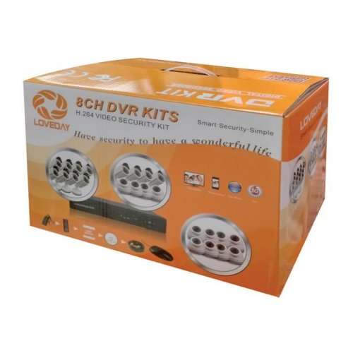 CCTV 8 Channel Kit (With 900TVL Night Vision Cameras & Remote Viewing)