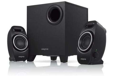 Creative SBS-A250 Speakers, 2.1 With Powerful Subwoofer