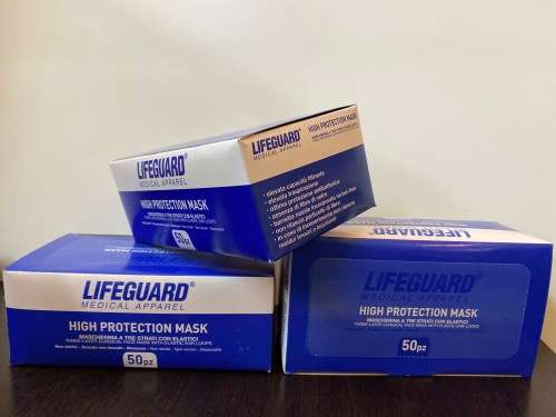THREE-LAYER SURGICAL HIGH PROTECTION MASK 50pz/box