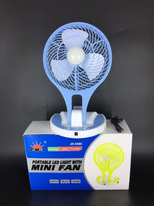 Portable LED Light with Mini Fan