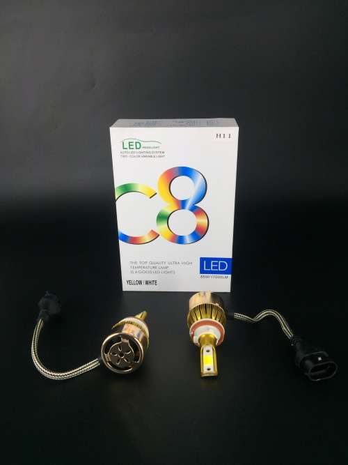 C8-H11 Yellow/White LED Headlight