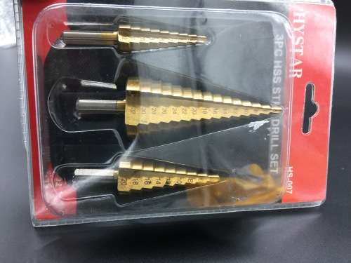 3PCs HSS STEP DRILL SET