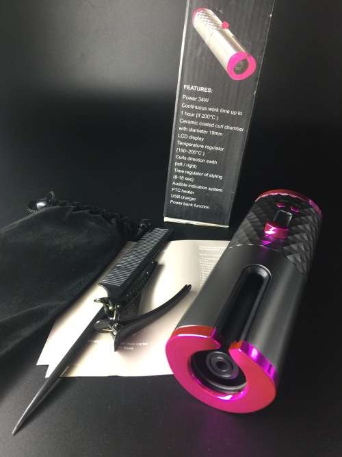 Cordless Automatic Hair Curler With Power Bank JS122
