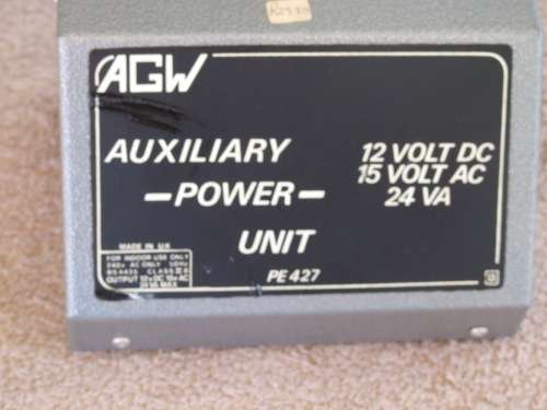 AGW Auxiliary 240v AC to 15v AC/12v DC Power Unit